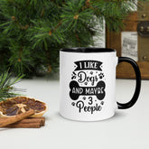 11oz White Mug - I Like Dogs And Maybe 3 People