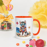 11oz Summer Vibes At The Beach - Siberian Husky