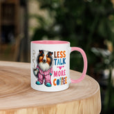 11oz Border Collie Mug - Less Talk More Coffee