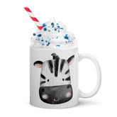 11oz Safari Mug With Zebra And Giraffe Heads