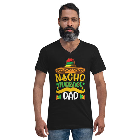Dad T-Shirt Black - Nacho Average Dad #1