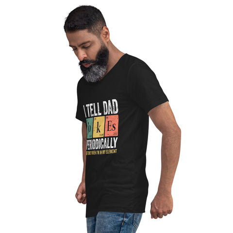 Dad T-Shirt Black - I Tell Dad Jokes Periodically #1