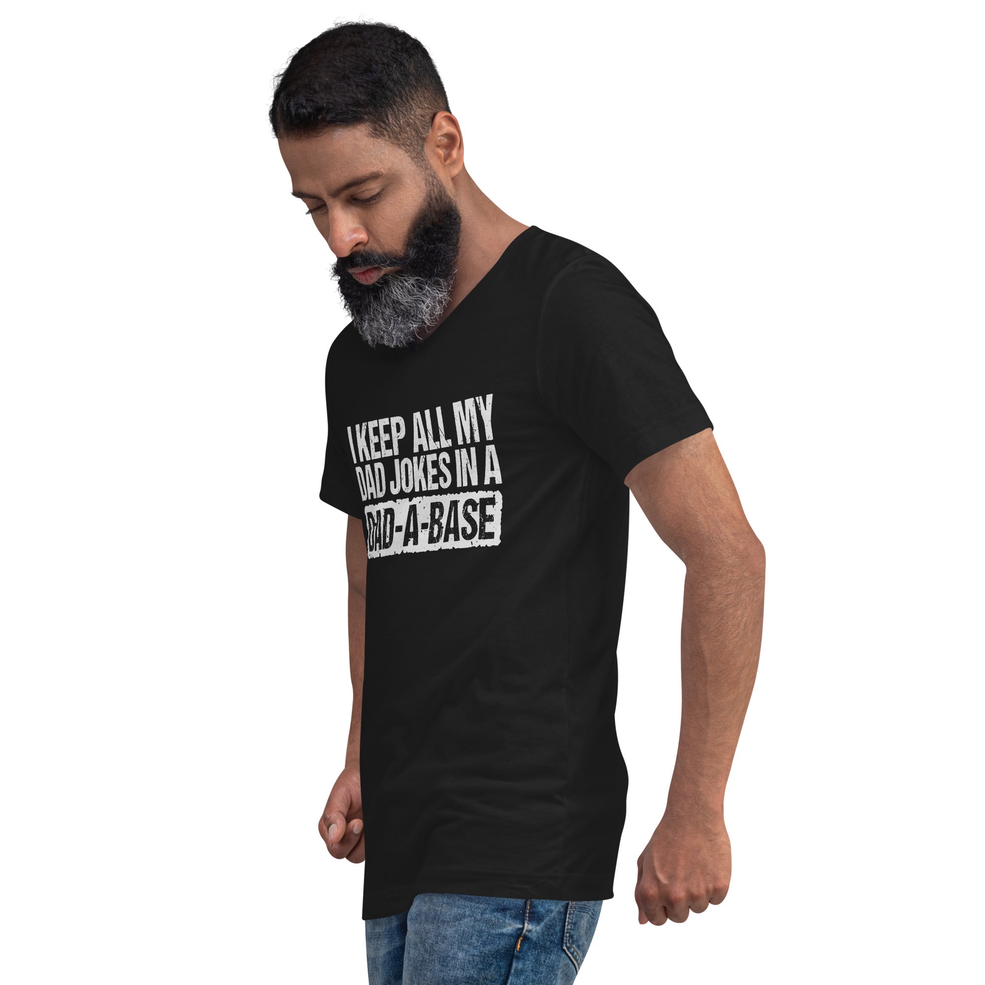 Dad T-Shirt Black - Dad Jokes In Dad-A-Base #1