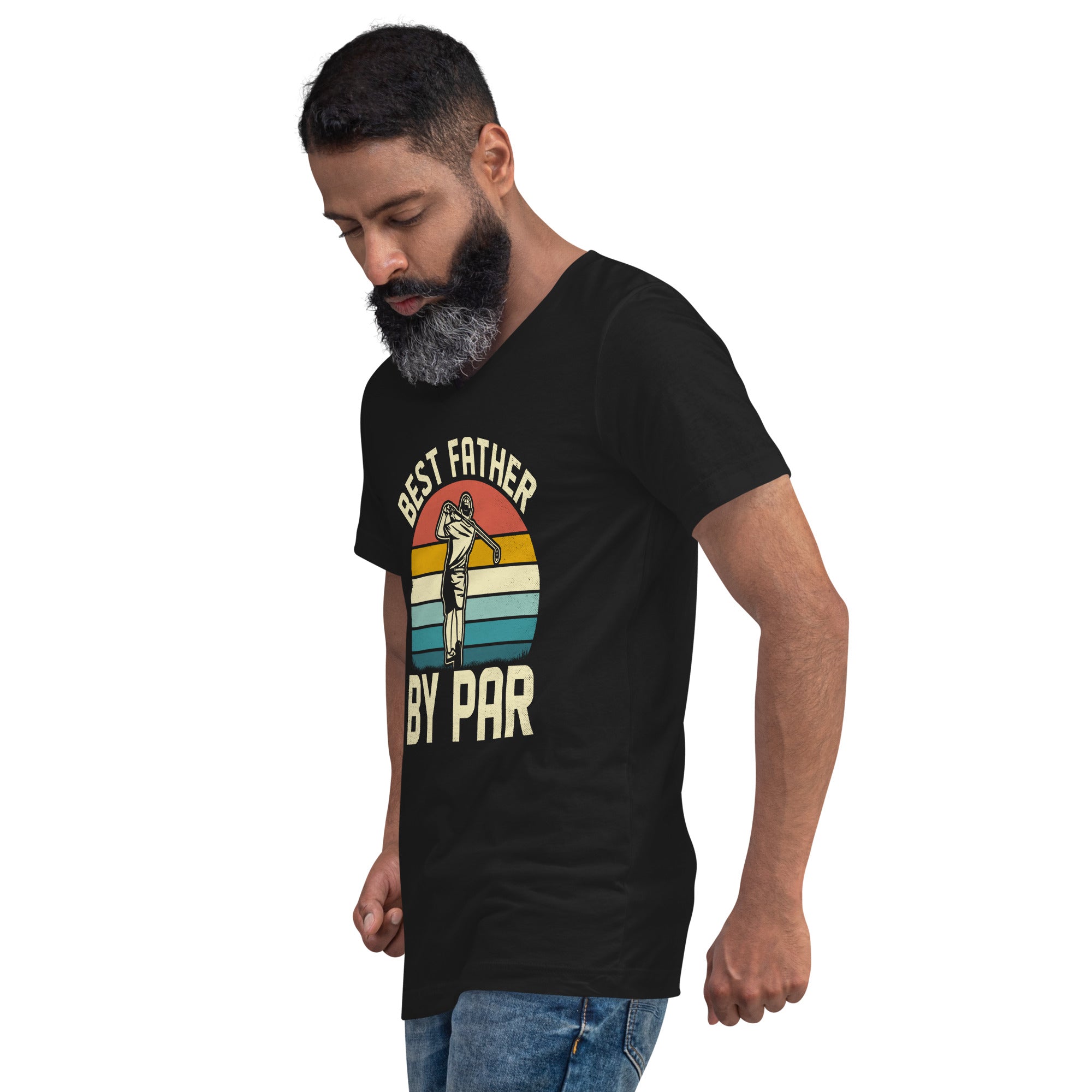 Dad T-Shirt Black - Best Father By Par #1