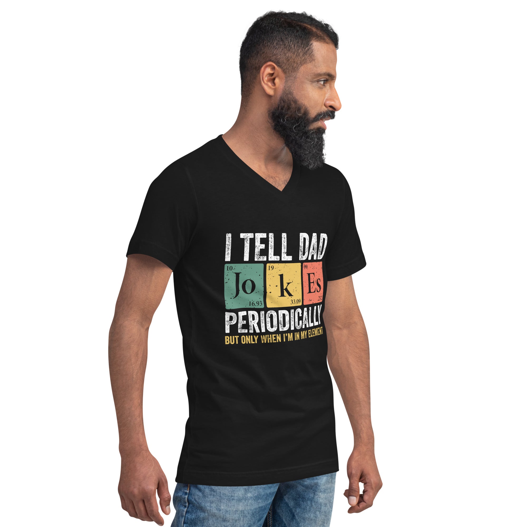Dad T-Shirt Black - I Tell Dad Jokes Periodically #1