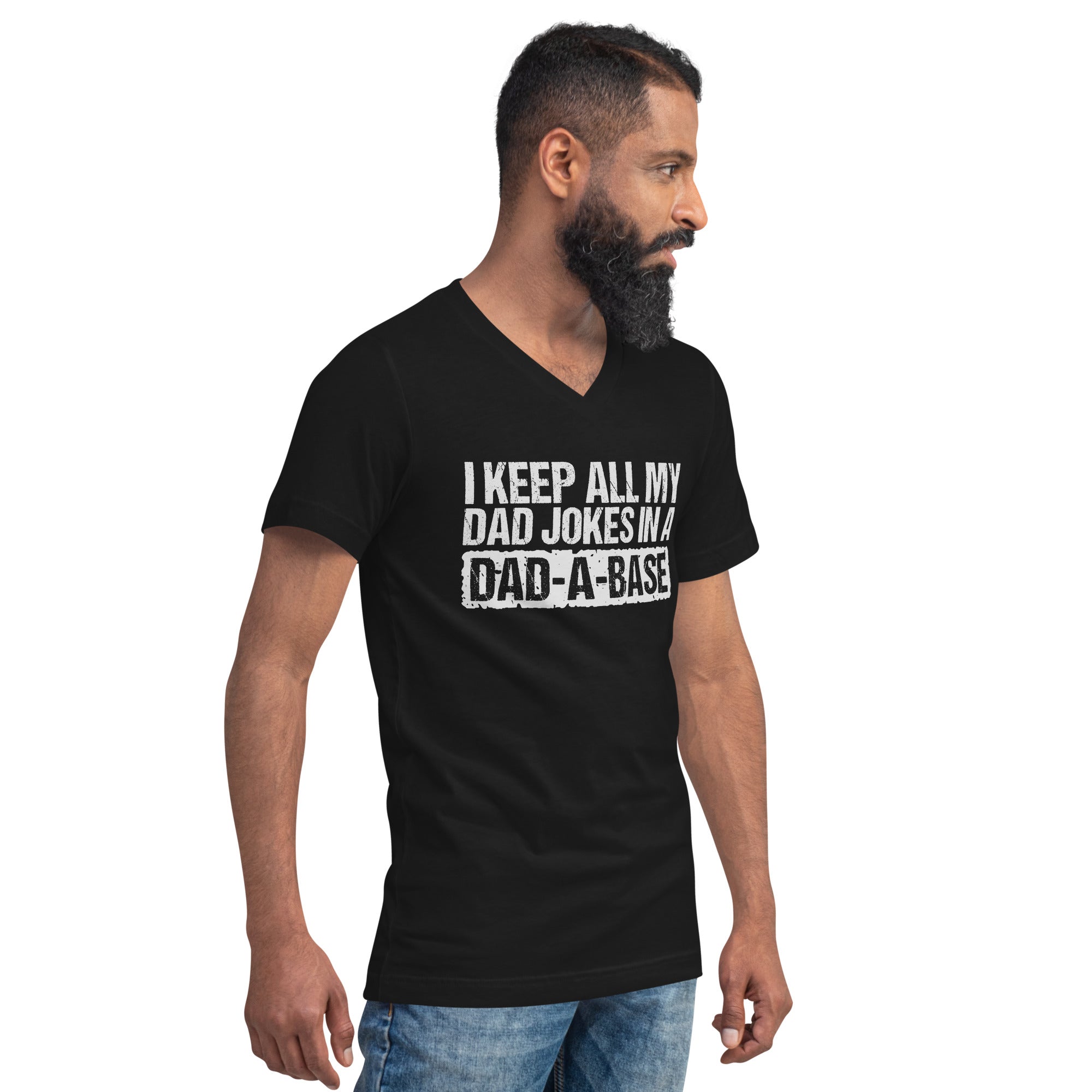 Dad T-Shirt Black - Dad Jokes In Dad-A-Base #1