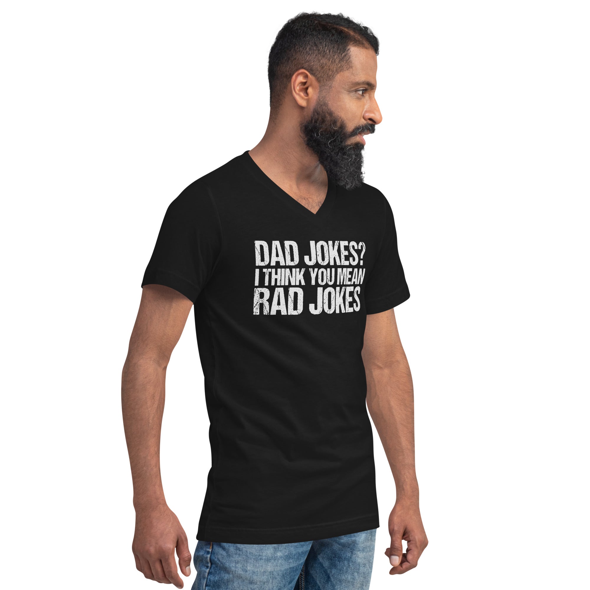 Dad T-Shirt Black - Dad Jokes? I Think You Mean Rad Jokes #1