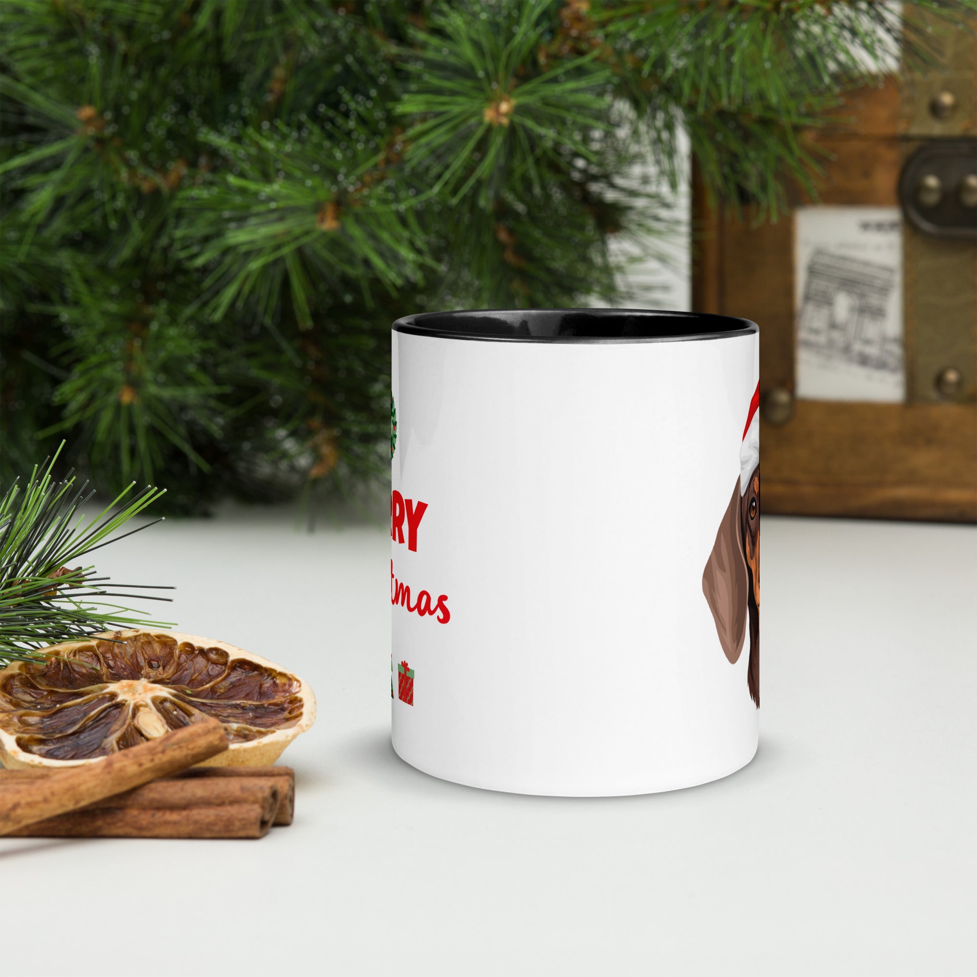 11oz Merry Christmas Dachshund Mug