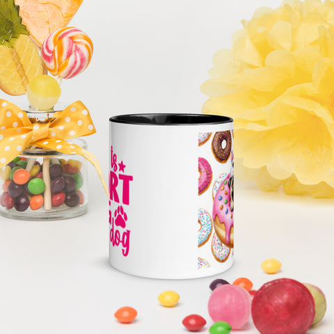 11oz Pug Loves Donuts Mug - Life Is Short