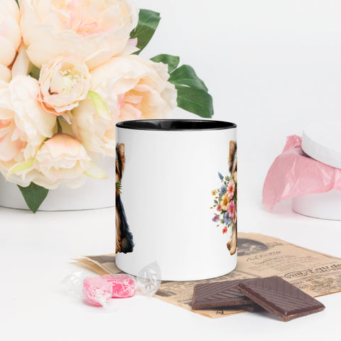 11oz Yorkshire Terrier - Flowers In Mouth