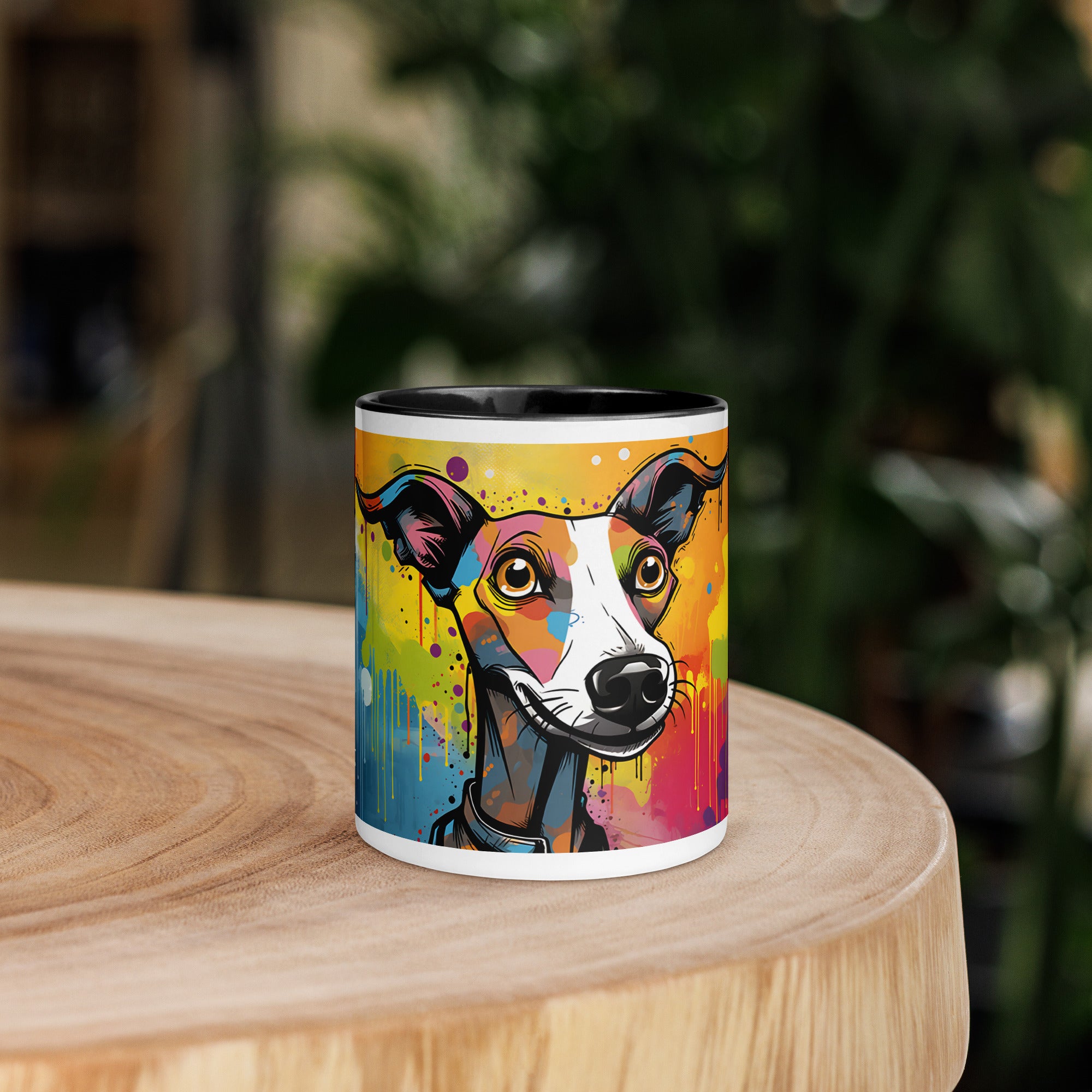11oz Cute Whippet - Pop Art Funky
