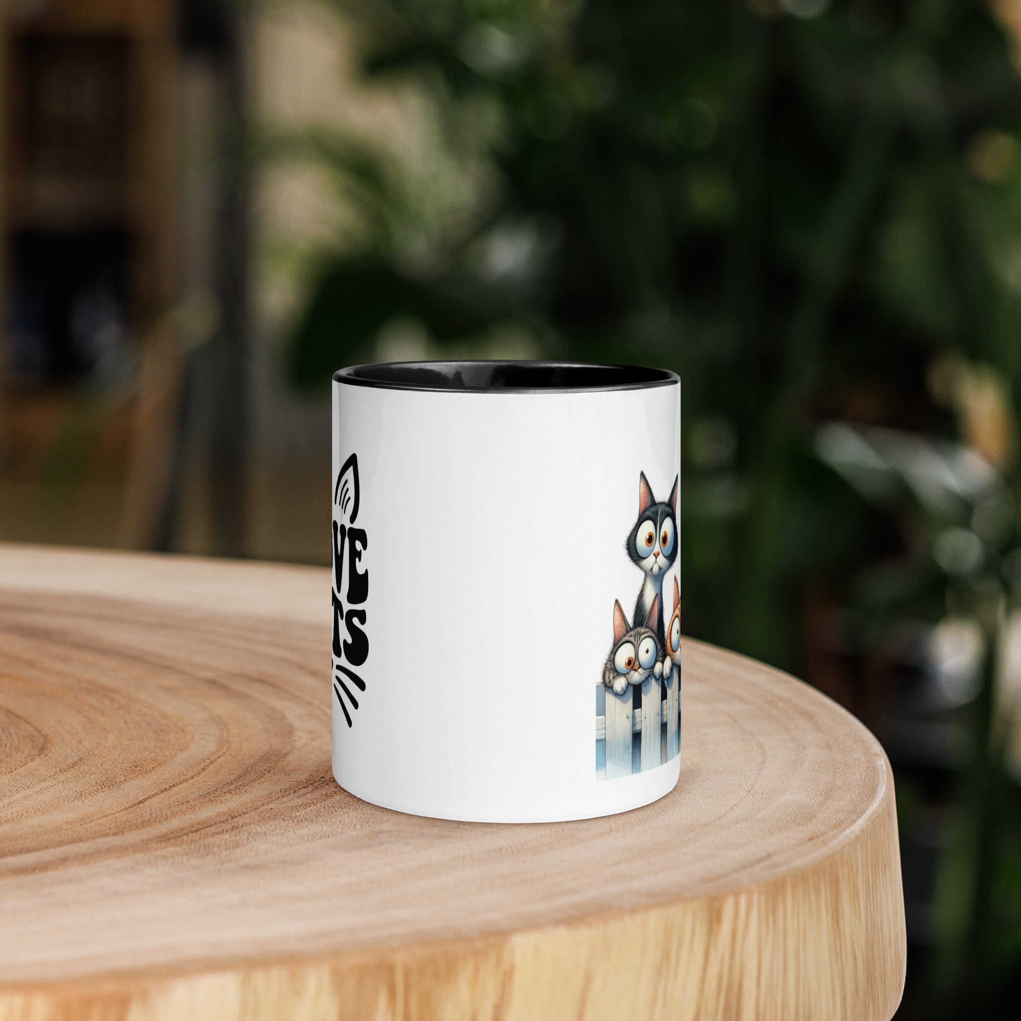11oz I Love Cats - Cats On Fence #5