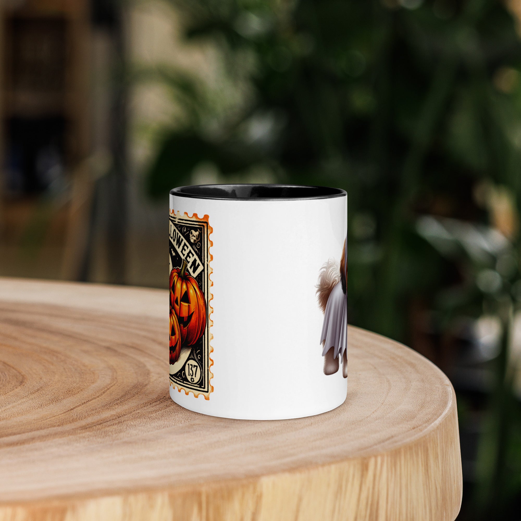 11oz Happy Halloween Ghost Shih Tzu Mug #1