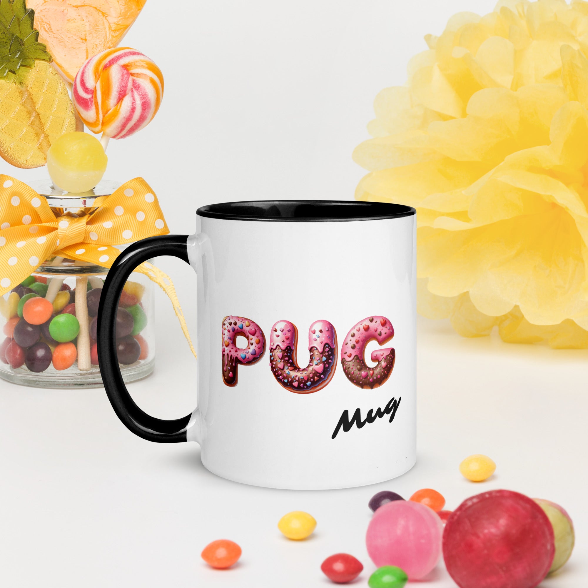 11oz Pug In A Donut - Pug Mug