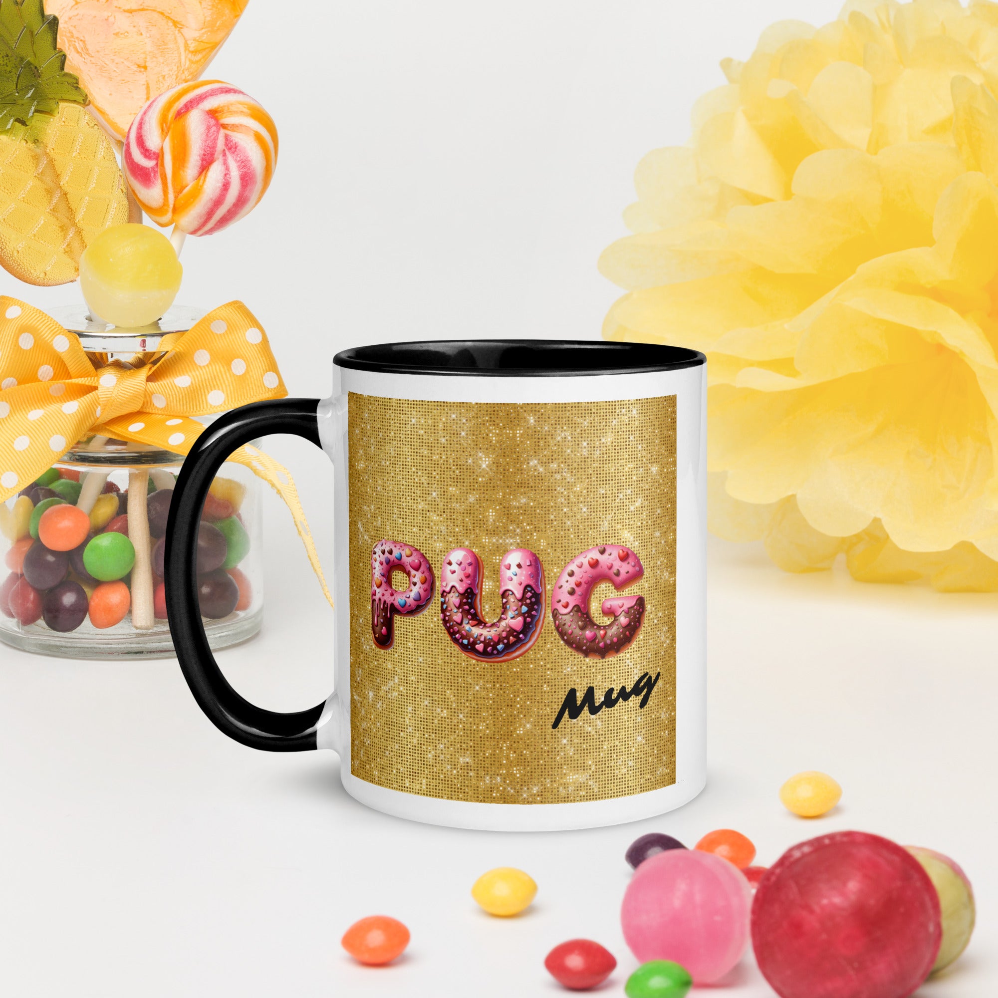 11oz Sparkles Unicorn Pug - Pug Mug