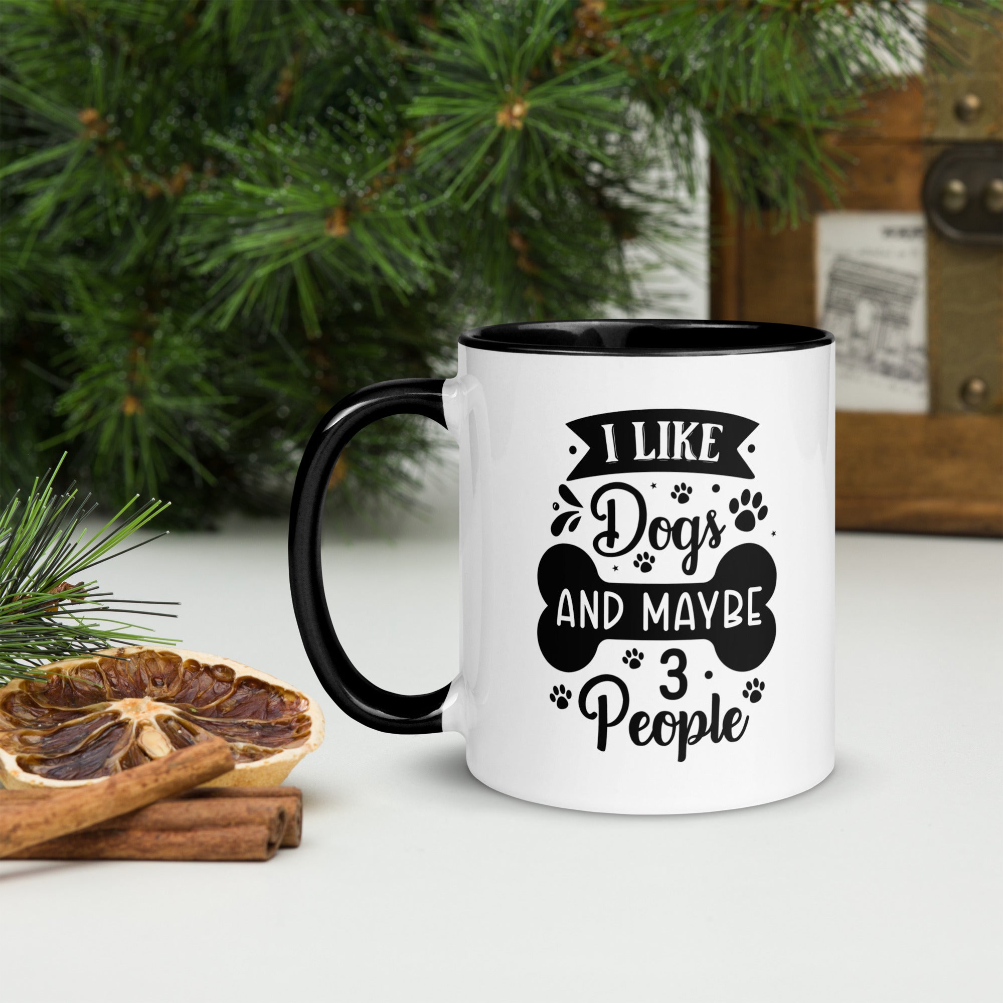11oz White Mug - I Like Dogs And Maybe 3 People