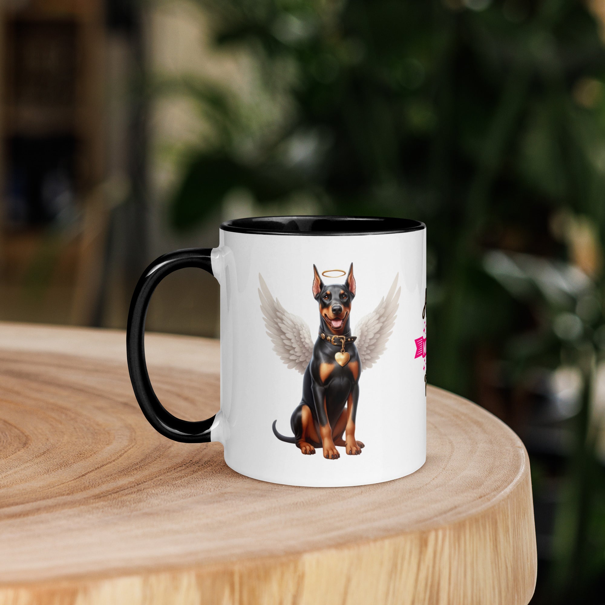 11oz Doberman Angel - Always On My Mind Forever In My Heart