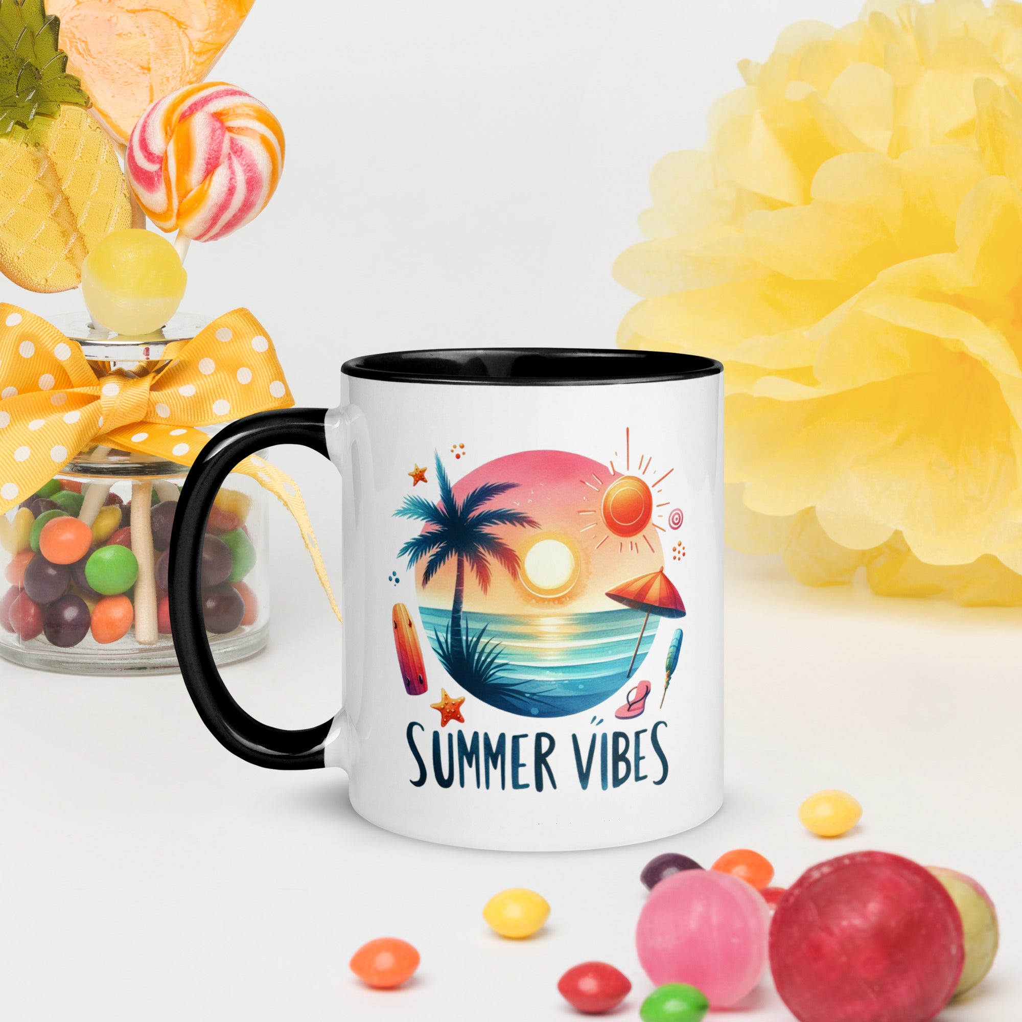 11oz Summer Vibes At The Beach - French Bulldog