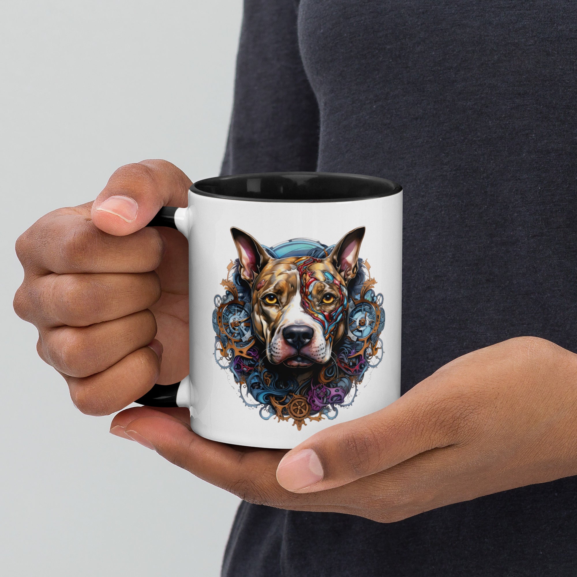 11oz Steampunk Pitbull 'Hardy'