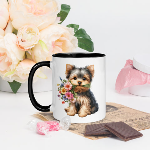 11oz Yorkshire Terrier - Flowers In Mouth