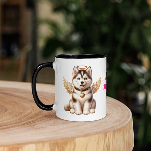11oz Husky Sibirya Kurdu Angel - Always On My Mind Forever In My Heart