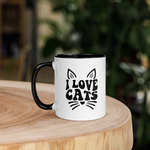 11oz I Love Cats - Cats On Fence #3