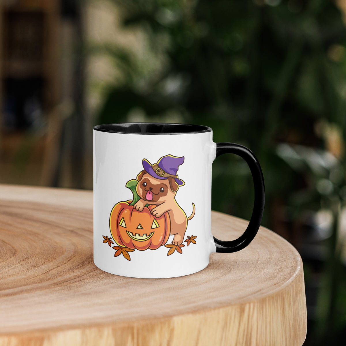 11oz Halloween Morning Pumpkin Pug Mug