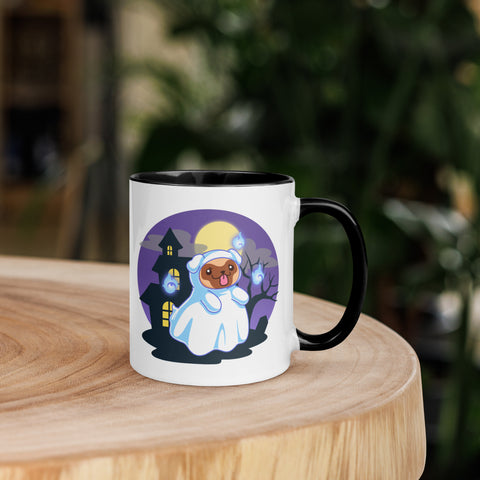 11oz Haunted House Hey Boo Pug Mug