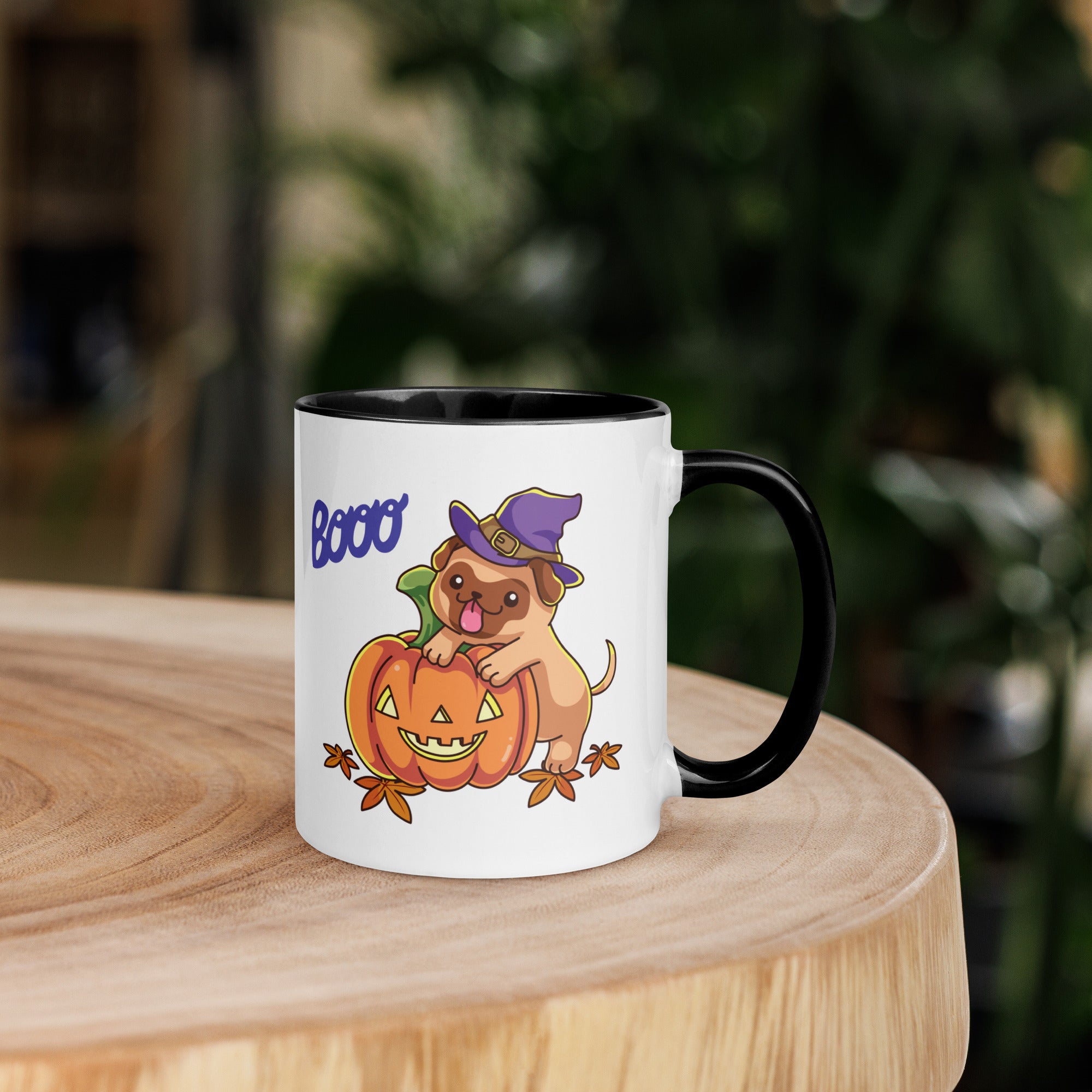 11oz Happy Halloween Booo Pug Mug