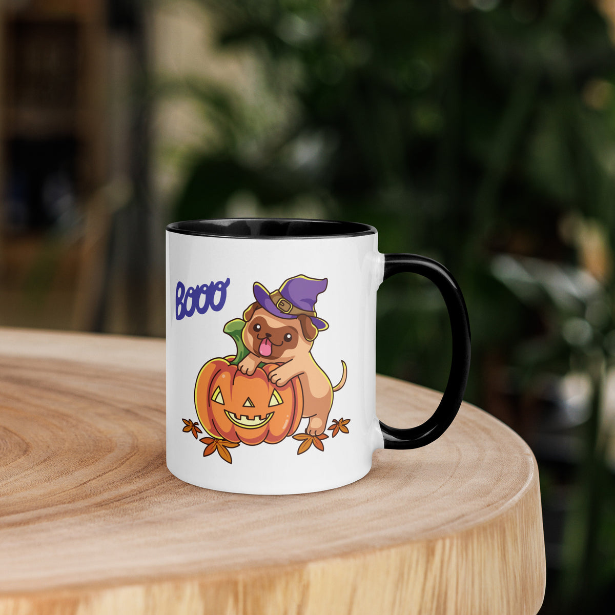 11oz Happy Halloween Booo Pug Mug