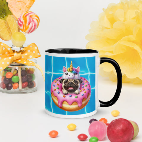 11oz Unicorn Pug In Donut