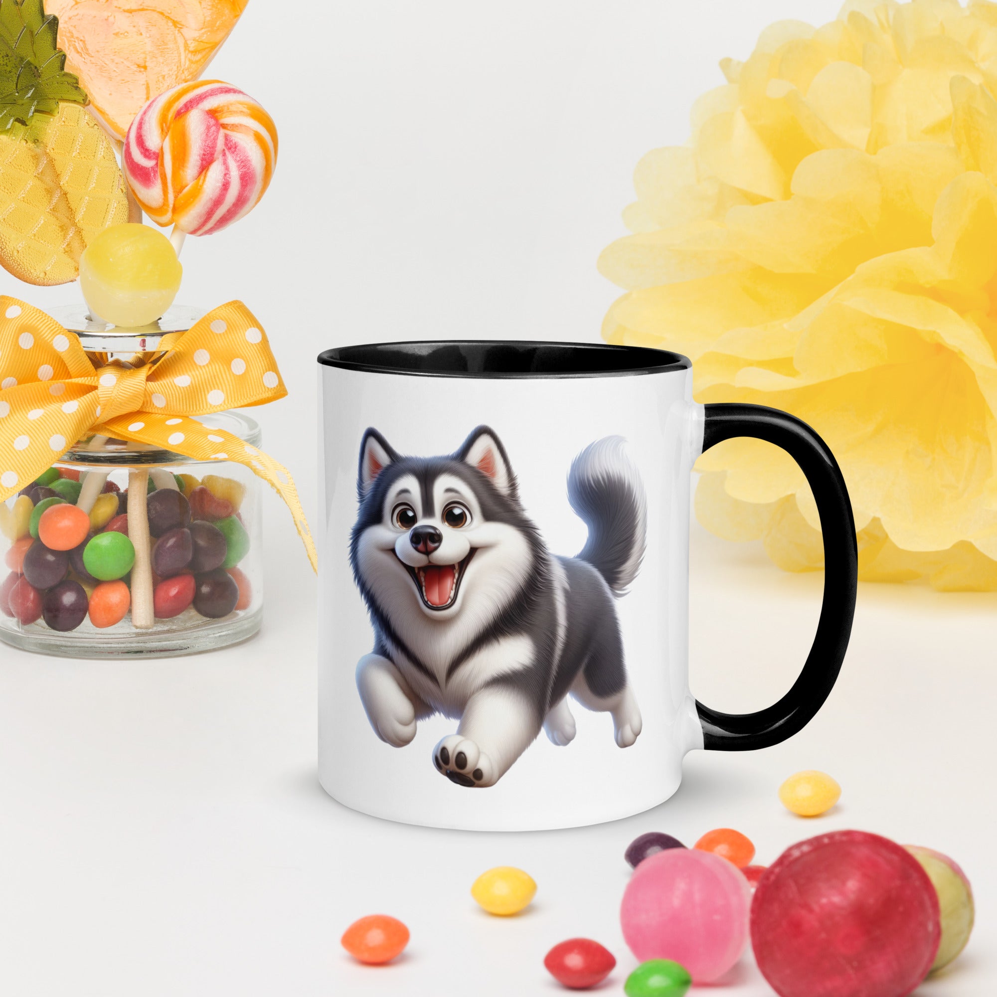 11oz Whimsical Siberian Husky Mug