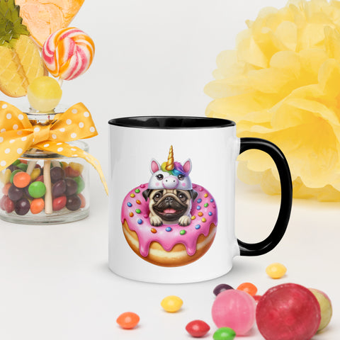 11oz Pug In A Donut - Pug Mug