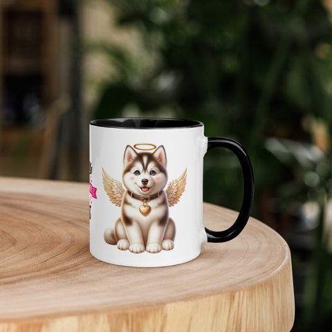 11oz Husky Sibirya Kurdu Angel - Always On My Mind Forever In My Heart