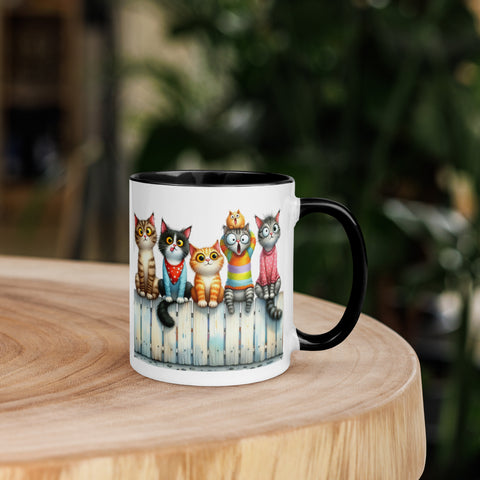 11oz I Love Cats - Cats On Fence #4