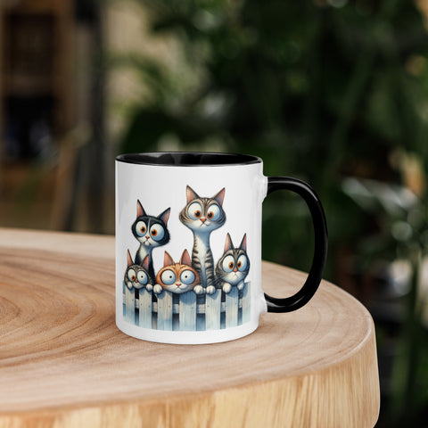 11oz I Love Cats - Cats On Fence #5