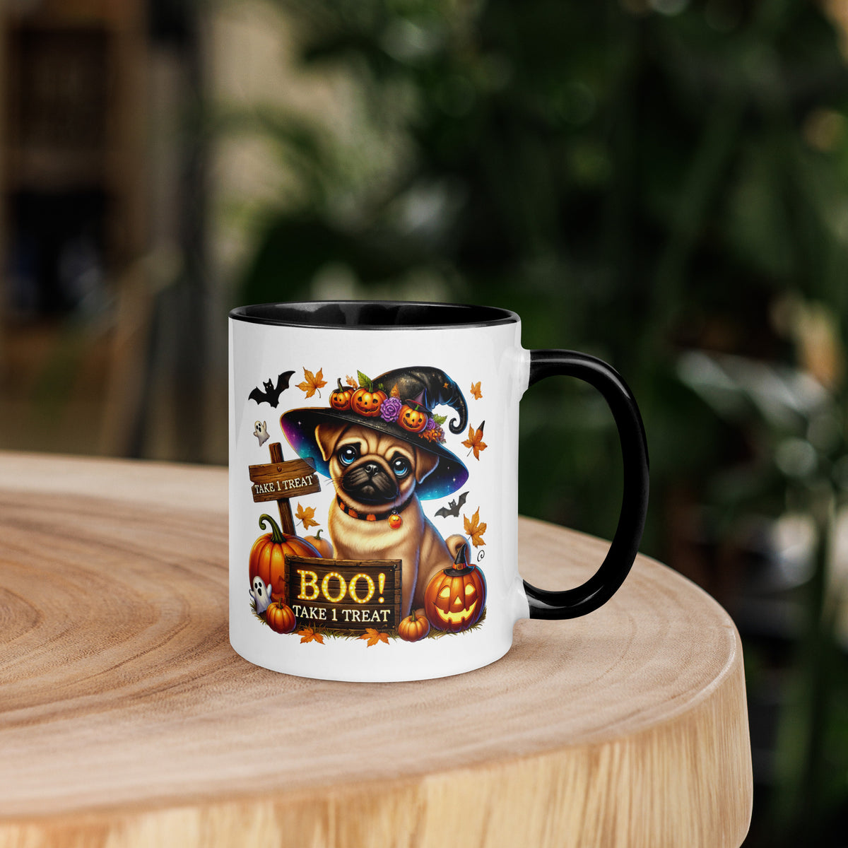 11oz Halloween Pug Mug #1