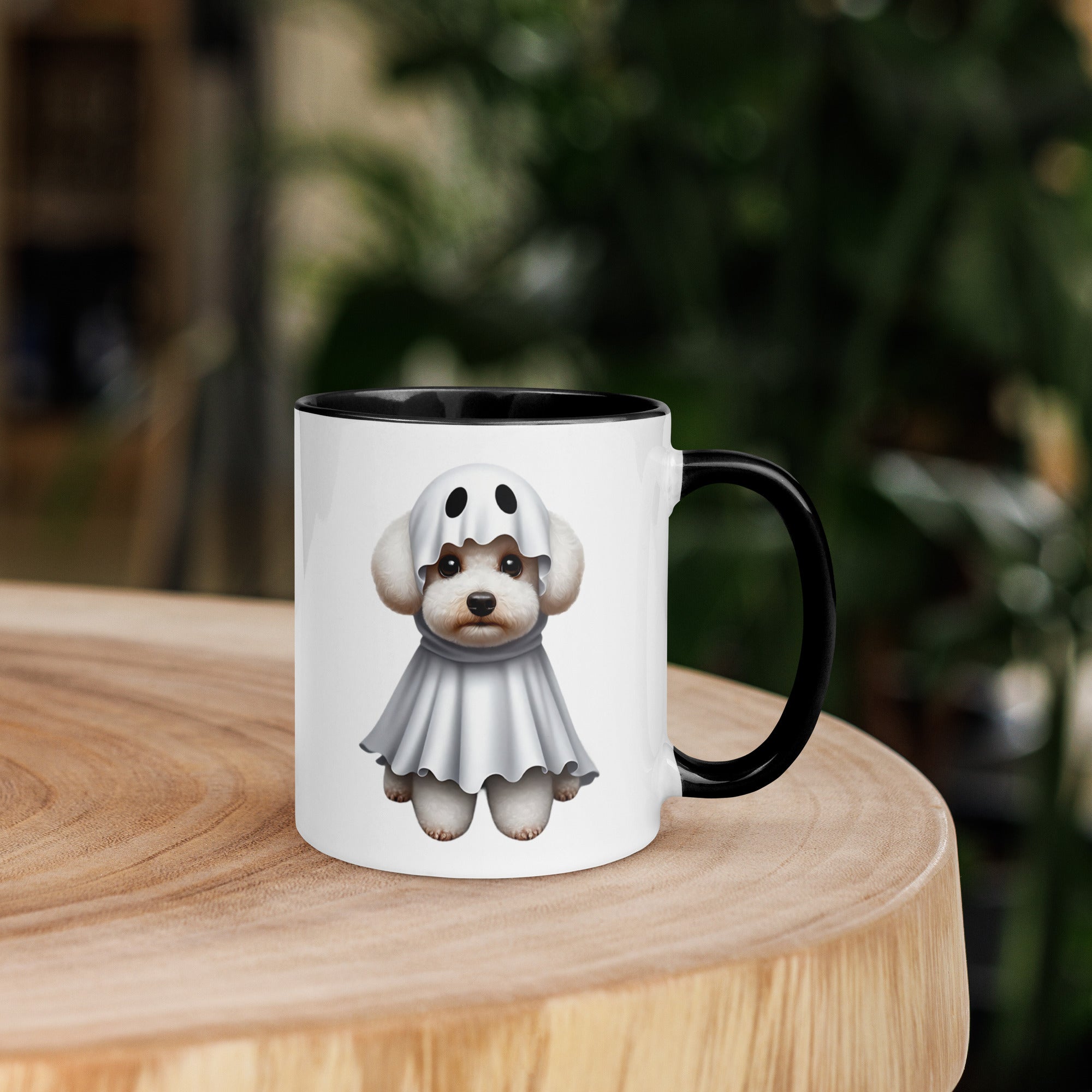 11oz Happy Halloween Ghost Bichon Frisé Mug #1