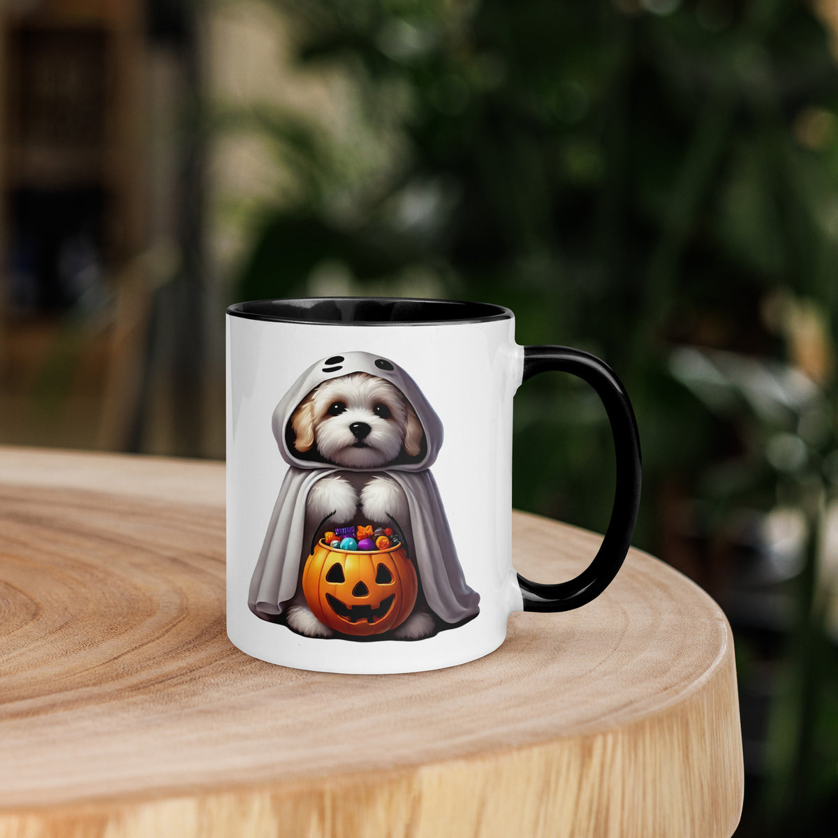 11oz Happy Halloween Ghost Havanese Mug #1