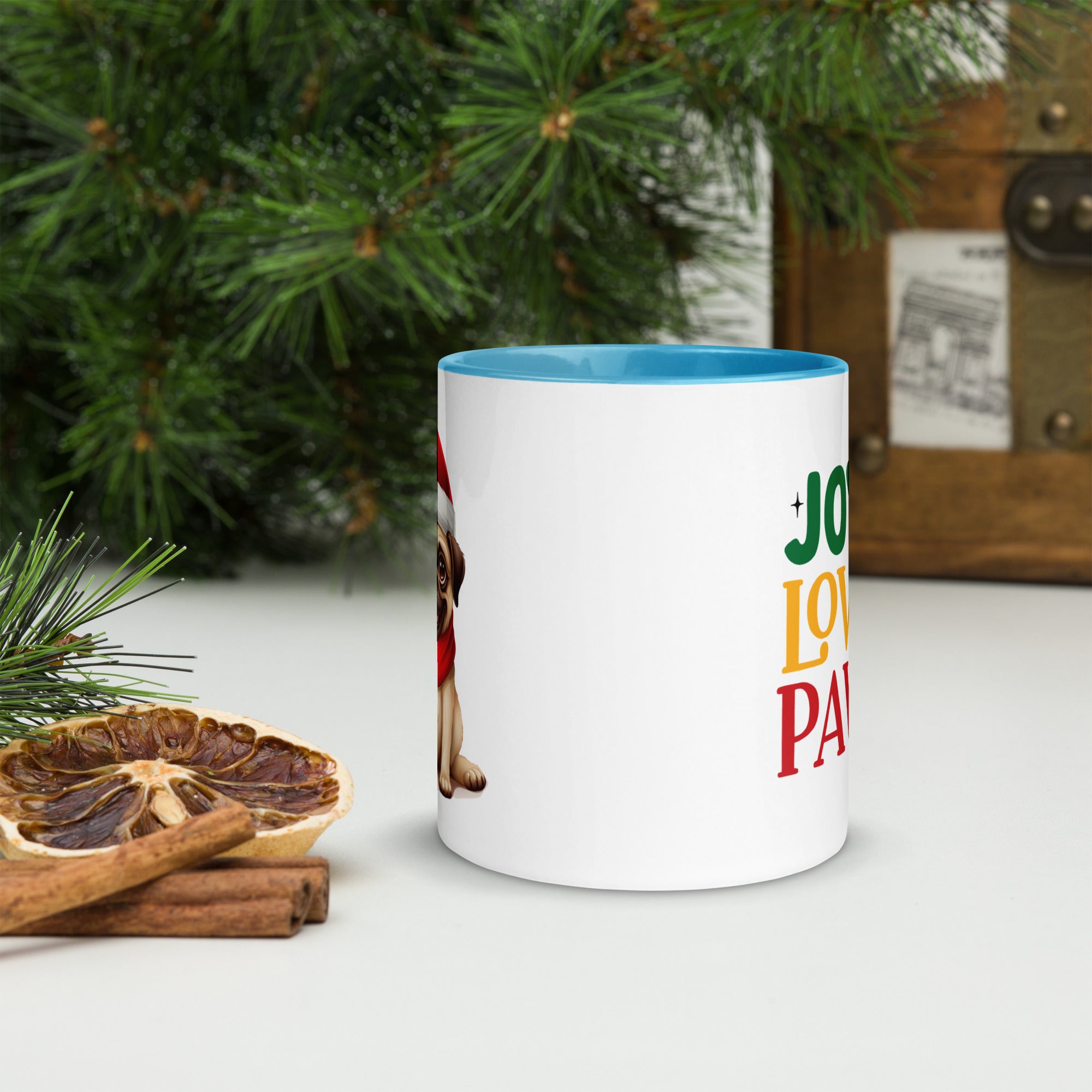 11oz Christmas Pug -Joy Love Paws