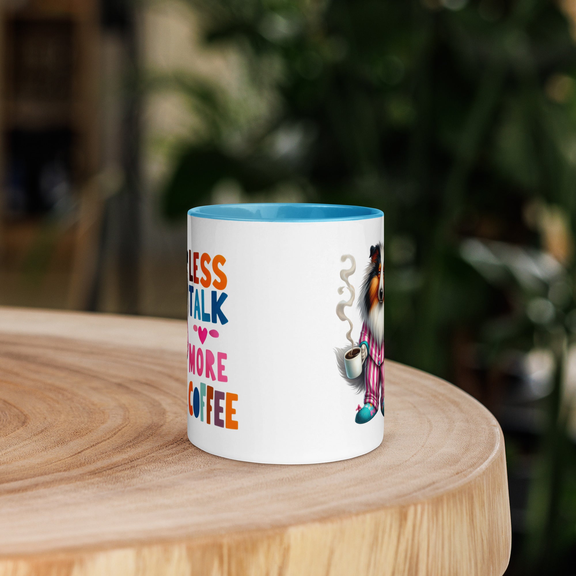 11oz Border Collie Mug - Less Talk More Coffee