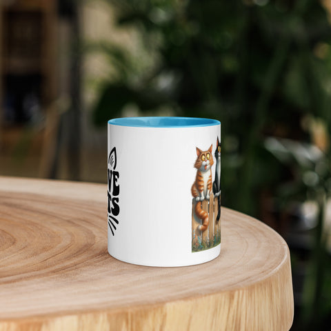 11oz I Love Cats - Cats On Fence #3