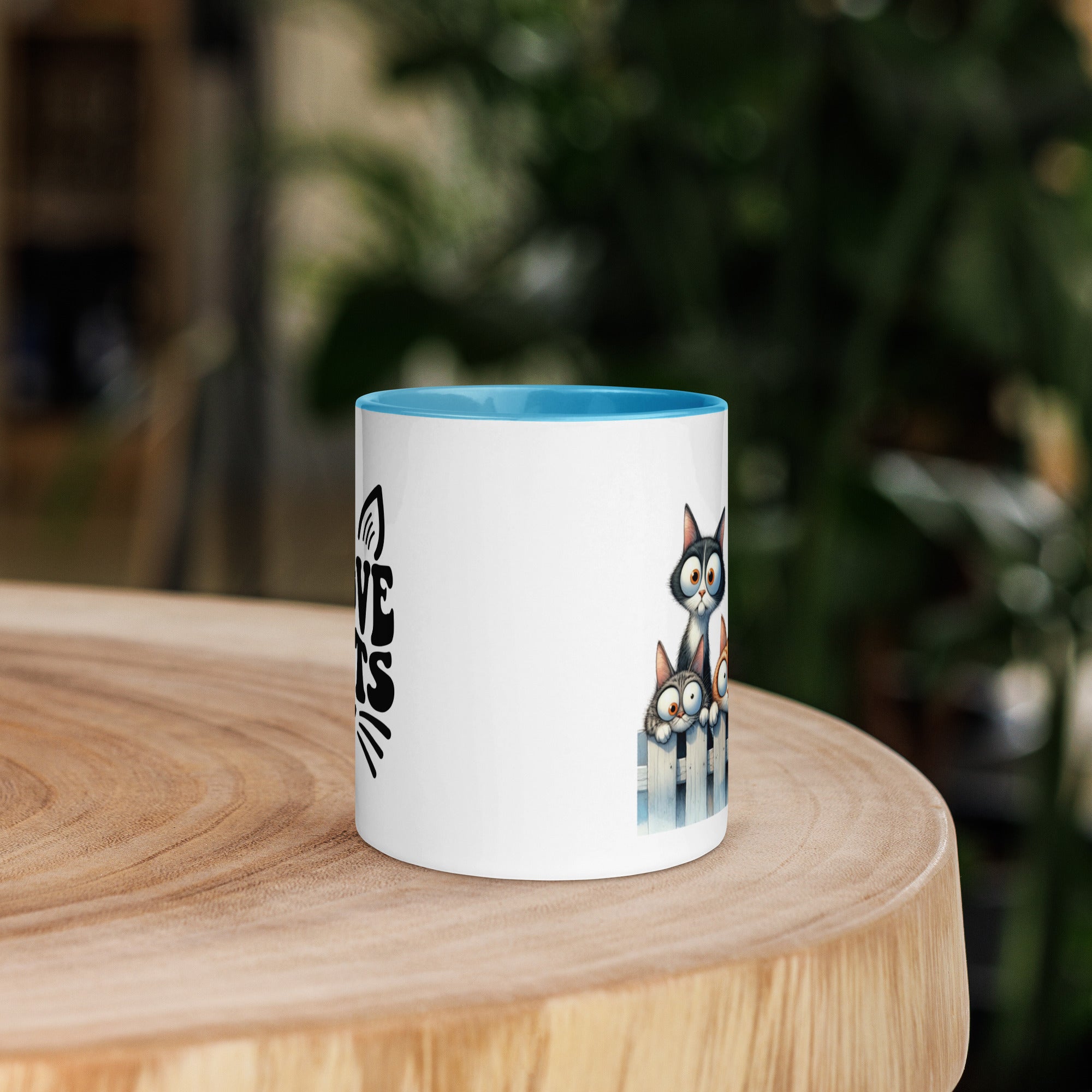 11oz I Love Cats - Cats On Fence #5