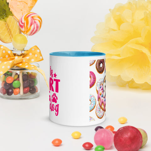 11oz Pomeranian Loves Donuts Mug - Life Is Short