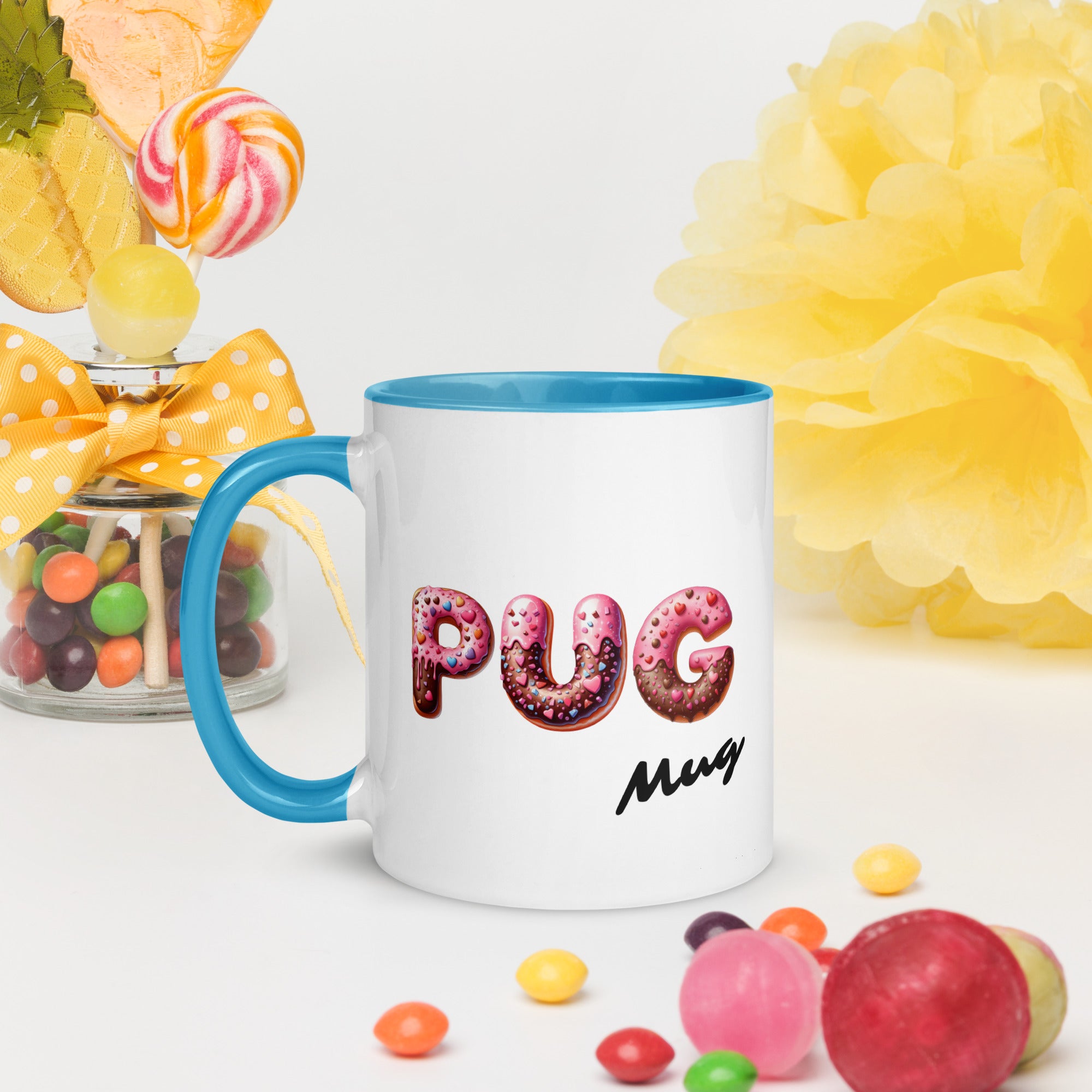 11oz Pug In A Donut - Pug Mug