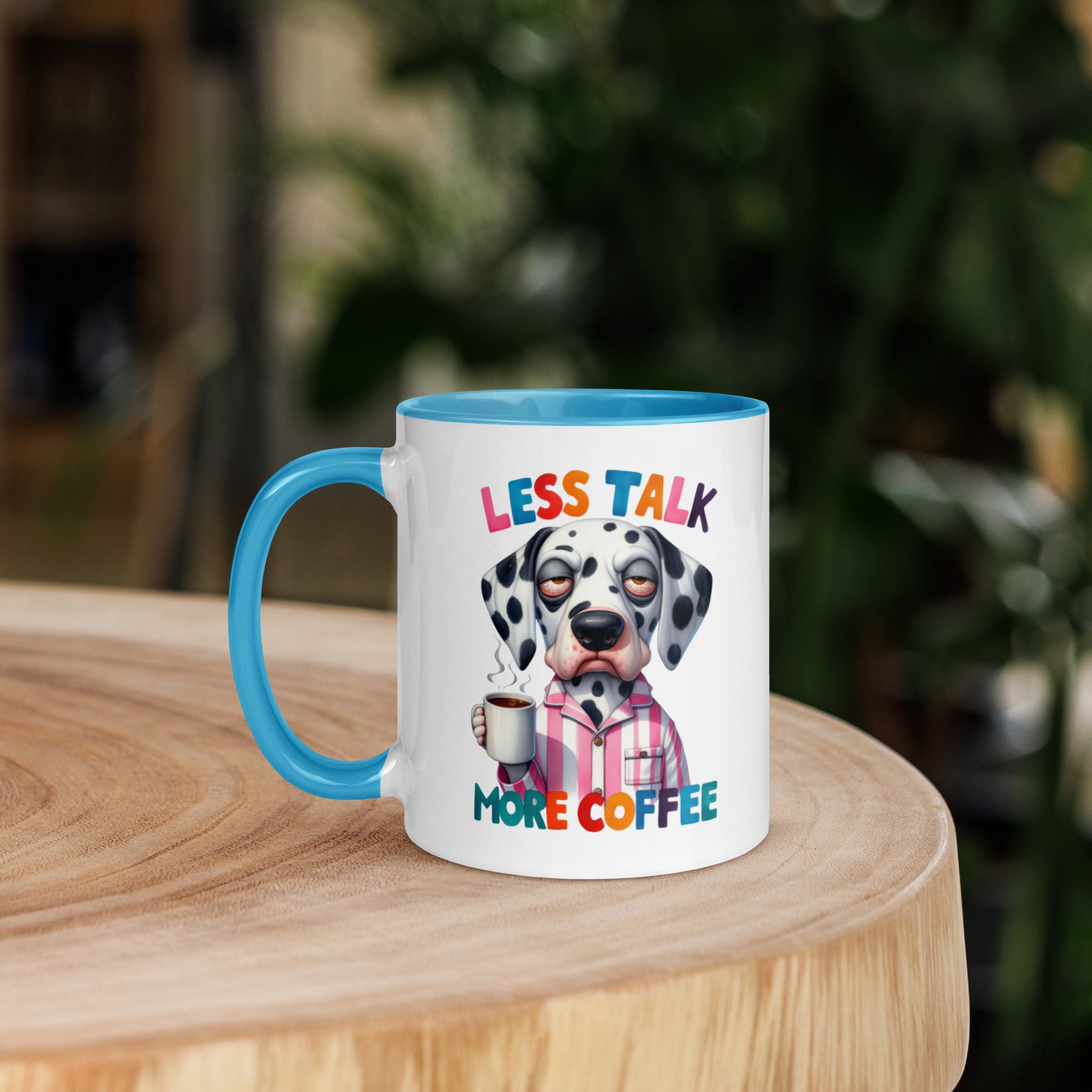 11oz Dalmatian Mug - Less Talk More Coffee