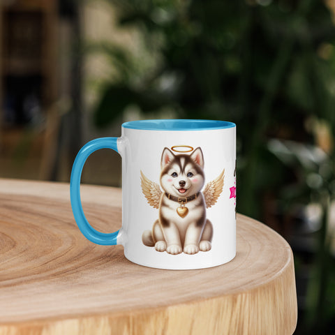 11oz Husky Sibirya Kurdu Angel - Always On My Mind Forever In My Heart