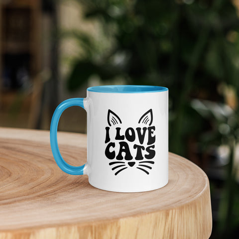 11oz I Love Cats - Cats On Fence #3