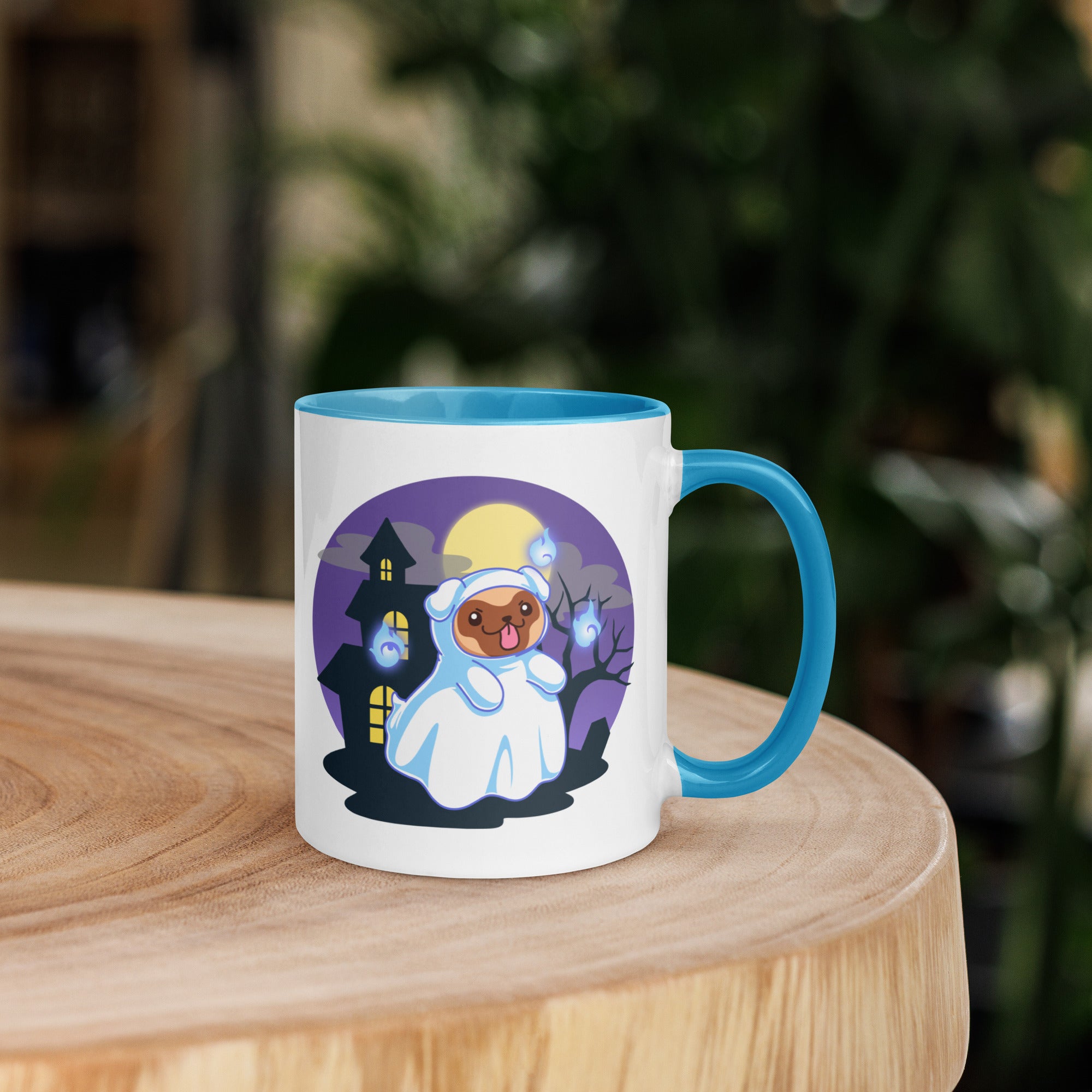 11oz Haunted House Hey Boo Pug Mug