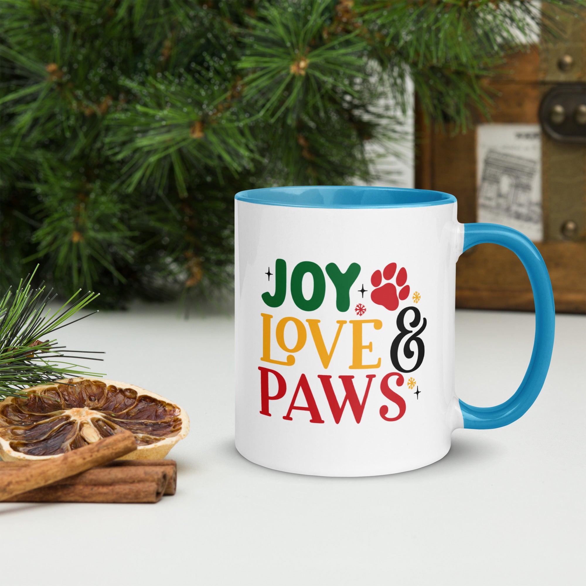 11oz Christmas Pug In Wall - Joy Love Paws